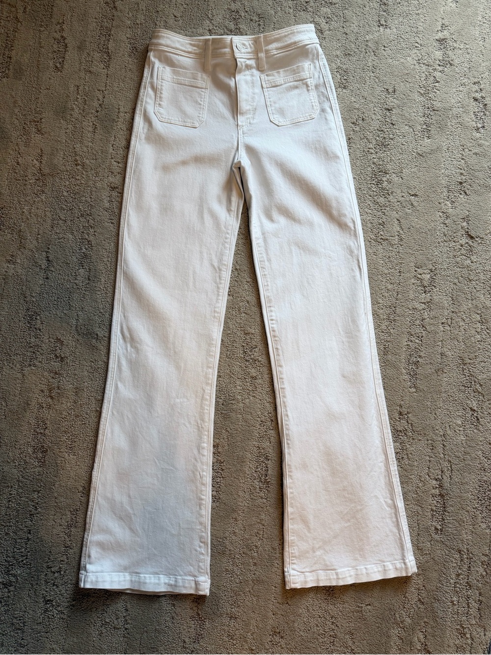Paige Women's White Boot Cut Jeans